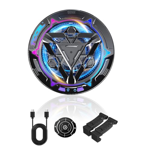 ZORBES® Phone Cooler Gaming Fan, Phone Cooler for Gaming with 3 Level Modes, RGB LED Gaming Mobile Cooler Fan with Clips, Phone Radiator USB Heat Dissipator for iPhone Android Smartphone and for iPad ZORBES® Phone Cooler Gaming Fan, Phone Cooler for Gaming with 3 Level Modes, RGB LED Gaming Mobile Cooler Fan with Clips, Phone Radiator USB Heat Dissipator for iPhone Android Smartphone and for iPad